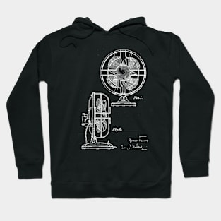 Electric Fan Vintage Patent Drawing Hoodie